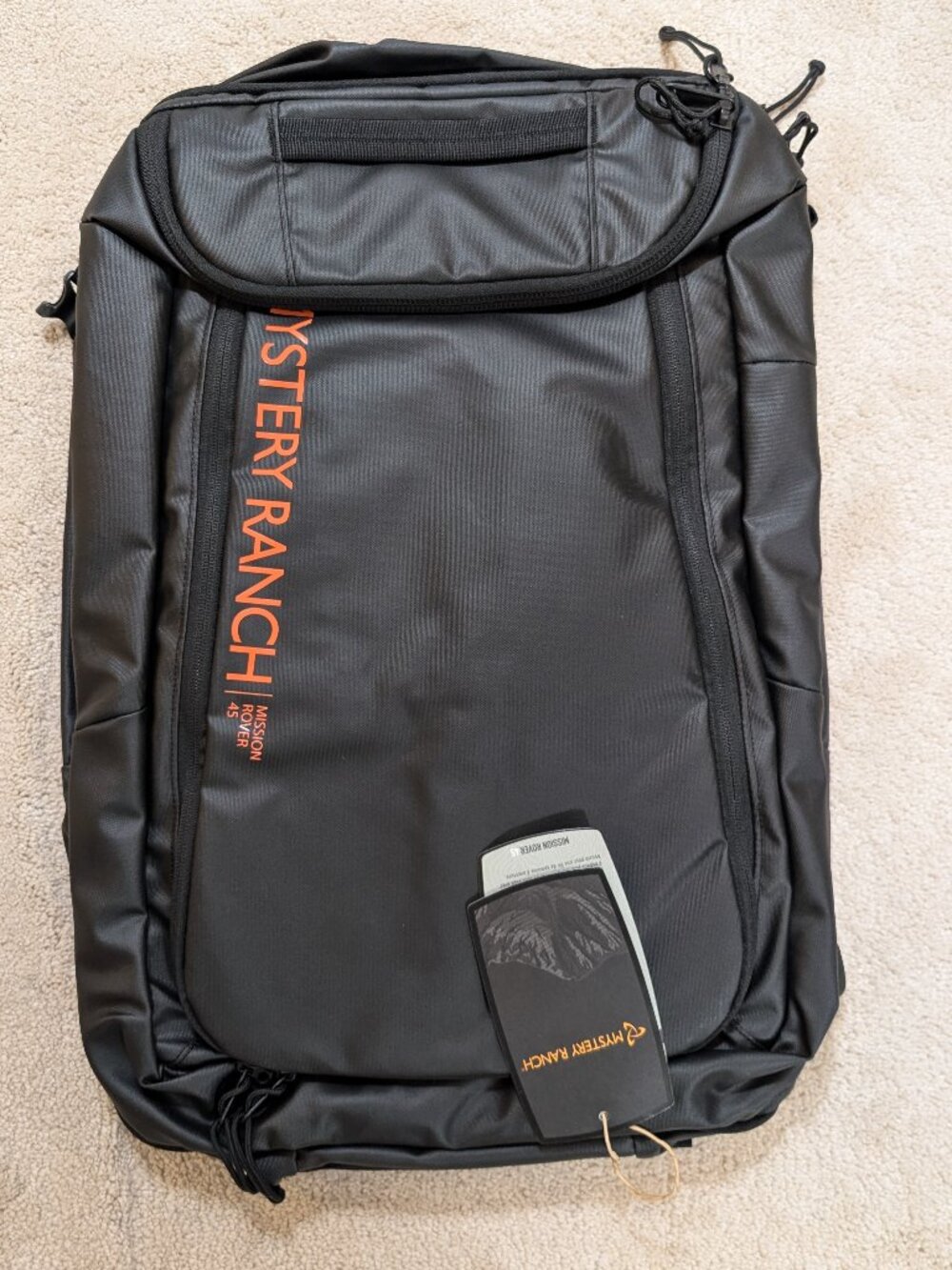 NEW Mystery Ranch Mission Rover 45 Backpack Pacific Black Pack Suitcase Duffel